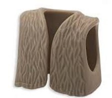 PLAYMOBIL GILET GRIS CUIR