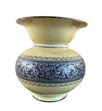 Vase ancien Thomas Bavaria Rosenthal – Brokat DRP 655505 – Céramique craquelée