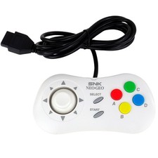 Manette de jeu blanche Neo Geo SNK AES CD avec connecteur Supergun DB15 NEUF