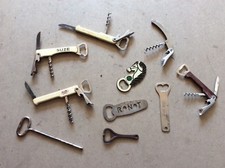 Vintage OLD Corkscrew ANCIEN tire bouchon décapsuleur SUZE COCA COLA AGROMA