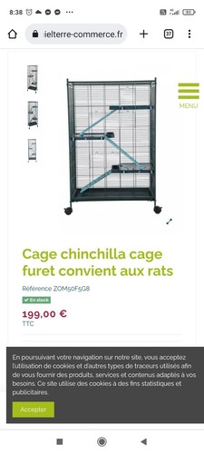 Cage rongeurs rat - rongeurs,,