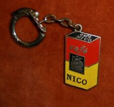 Porte-clés Café NICO métal émaillé joli -1907 Tonneau de Dion Bouton