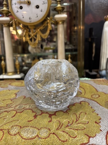 Ancien bougeoir boule - ancien, neige