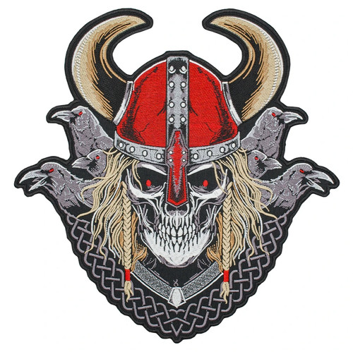 Viking skull sew back - viking,