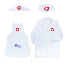 4 Pièces Enfant Deguisement Medecin Enfants Clinique Veterinaire Docteur Jeu ...
