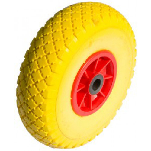 Roue increvable jaune - jaune, 3.00-4