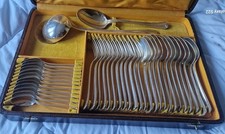 CHRISTOFLE CHEVRON :  Ménagère ART DECO 38 couvert métal argenté