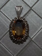 pendenti citrine et argent