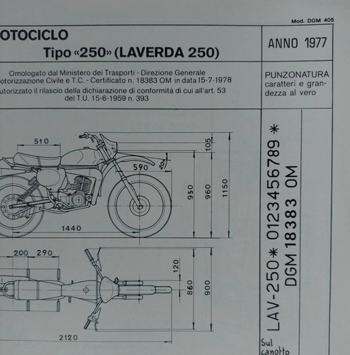 Laverda chott 250 - 250, temps