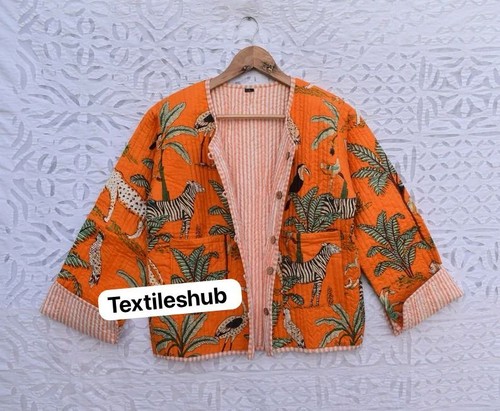 Indien orange tigre coton - tigre,