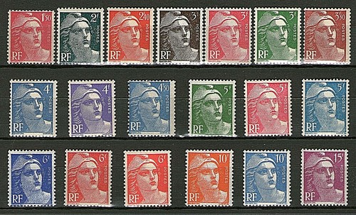 Serie timbres 712 724 - timbres, 712-724