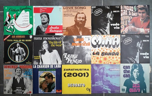 Lot disques vinyles 45 - disques,