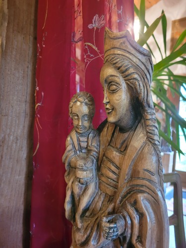 Statue religieuse bois la - religieuse,