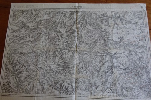 Carte etat major - carte, xixè