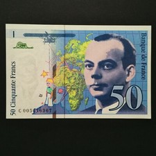 BILLET 50 FRANCS SAINT EXUPERY