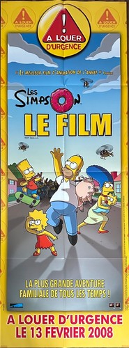 Affiche cinéma les simpson - les,