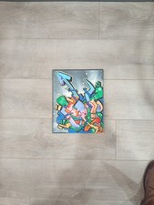 Tableau sur Toile Street Art Fresque Tag Graph Technique Mixte Gamer Pop Culture