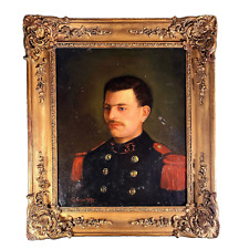 Huile sur toile - Portrait de militaire - Signée et datée G Grard 1878