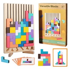 Puzzle Tetris en Bois, Jouets
