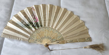 Éventail ancien en Os de