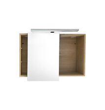 Meuble armoire / étagère salle de bain rétro en parfait état avec lumière Led et