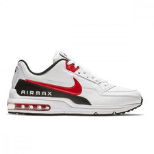 Nike Chaussures Air Max LTD 3, Homme - 100 (Blanc/Universitaire Rouge - Noir)