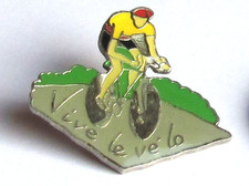Pin's CYCLISME VIVE LE VELO MAILLOT JAUNE Tour France Signé Baeeand Vintage#5/14