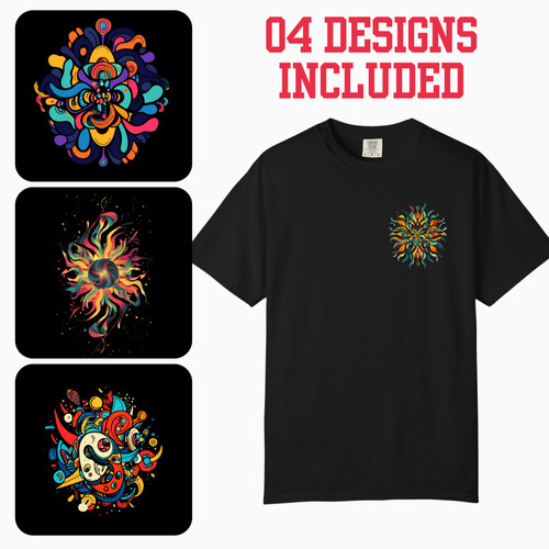 Psychedelic mandala sun form - psychedelic,