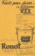 ANCIEN BUVARD Buanderie Rex en