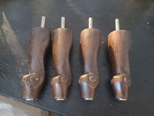 ANCIEN 4 PIED DE LIT EN BOIS