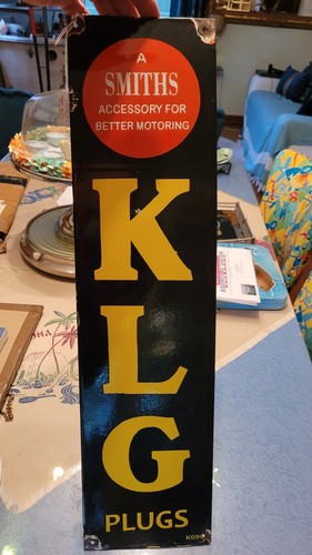 Rare plaque klg smith email - rare,