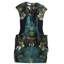 Jean Charles de Castelbajac Neoprene Face Printed Bodycon Dress Size 36