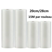 rouleaux 20/28cm x 15M Film alimentaire 15M Sac sous vide alimentaire gaufré 