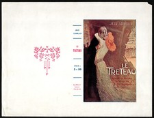 Manuel Orazi. Couverture non pliée pour le Tréteau. Jean Lorrain. 1906