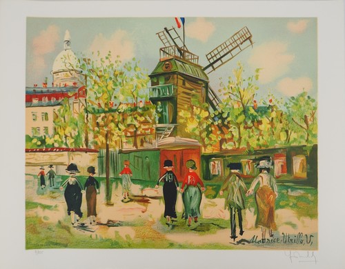 Maurice utrillo moulin de - maurice, :