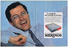 PUBLICITE ADVERTISING 104 1982 MERINOS le matelas des réveils en forme  (2pages)