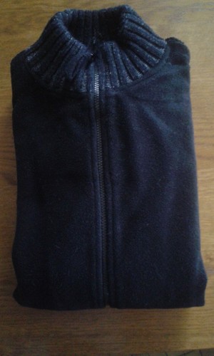 Pull veste zippée noire à - veste,