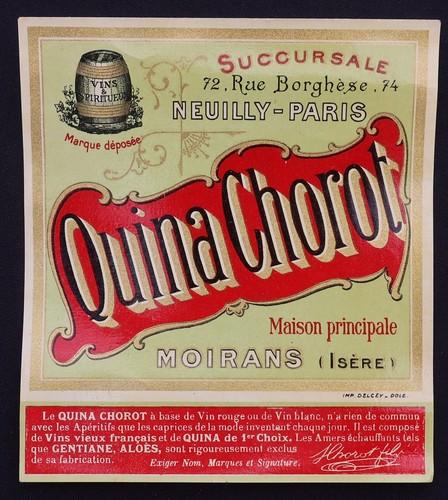 Ancienne etiquette quinquina - etiquette,