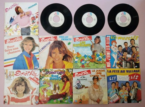 Lot vinyles 45t dorothée - 12,