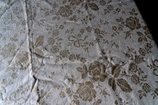 Grand tissu ancien blanc beige