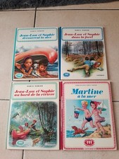 LOT DE 5 LIVRES MARCEL MARLIER - JEAN-LOU ET SOPHIE - MARTINE 1956 - FARANDOLE 