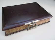 Album photo ancien cuir - album, en