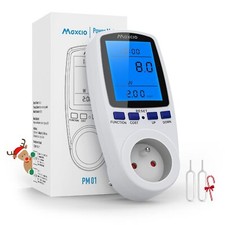 Wattmètre Prise Compteur d'Énergie Numérique Consommation d'Énergie avec 7 Mo...