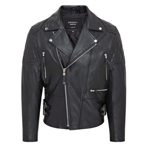 Veste cuir noir pour - en,