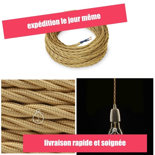 Câble électrique textile