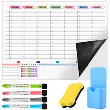Planning Semaine Magnetique 58x43cm Calendrier Magnétique Pour Frigo Tableau ...