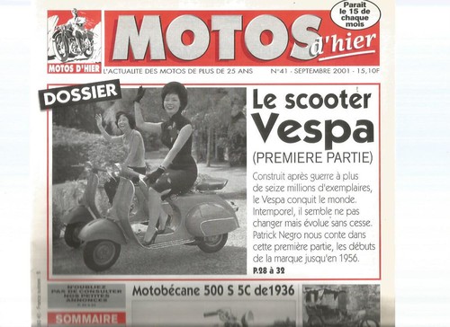 Motos hier 41 scooter - d'hier,