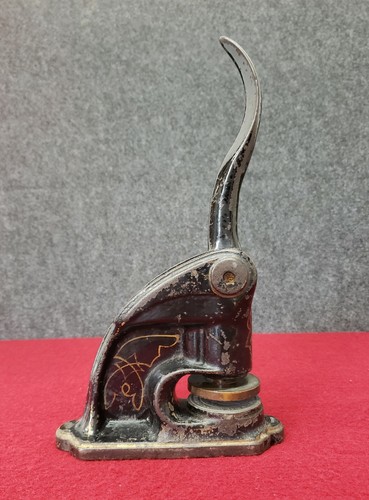 Antique cast notary seal - antique,