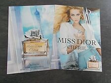 Publicité papier Parfum. Perfume ad. Miss Dior Chérie 2006 r verso  bande parfum