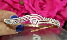 4.50ct Naturel Diamant Rond 14k Solide Jaune or Mariage Anniversaire Bracelet
